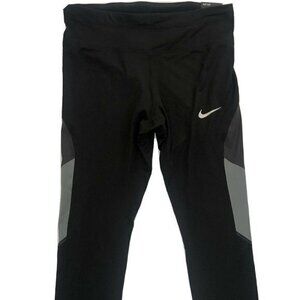 Nike Womens Leggings Meduim Black Running Sports